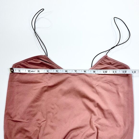 Intimately Free People brami orange stretch strappy crop top camisole M / L - Picture 6 of 6
